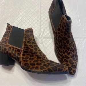 Leopard Print Heeled Boots